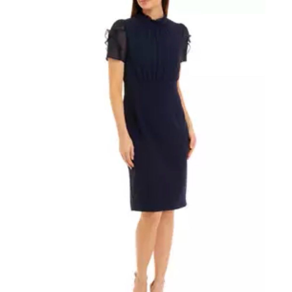 NWT - Vince Camuto Black Sheath Dress in Sz 8